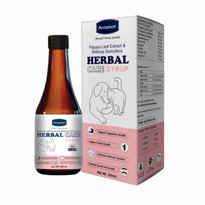 Aniamor Herbal Care Syrup for Dogs and Cats 200ml